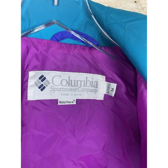 Columbia WHIRLIBIRD Interchange Down Ski Jacket Retro Vintage 1990's Women's Med - Picture 9 of 9